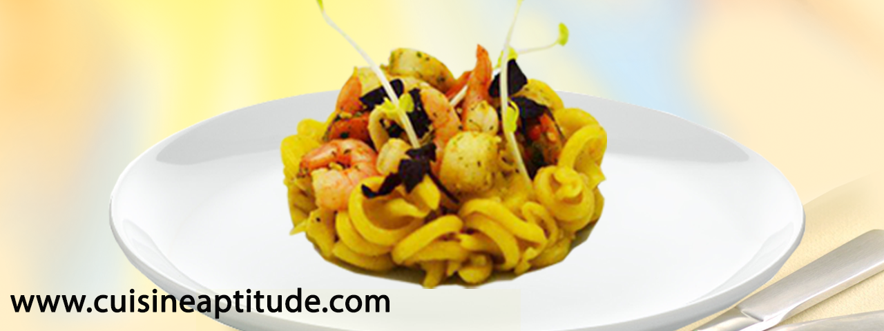 Risotto de trottole au safran et aux fruits de mer