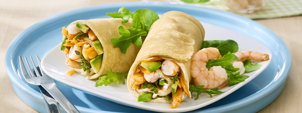 Crêpes crevettes-avocat