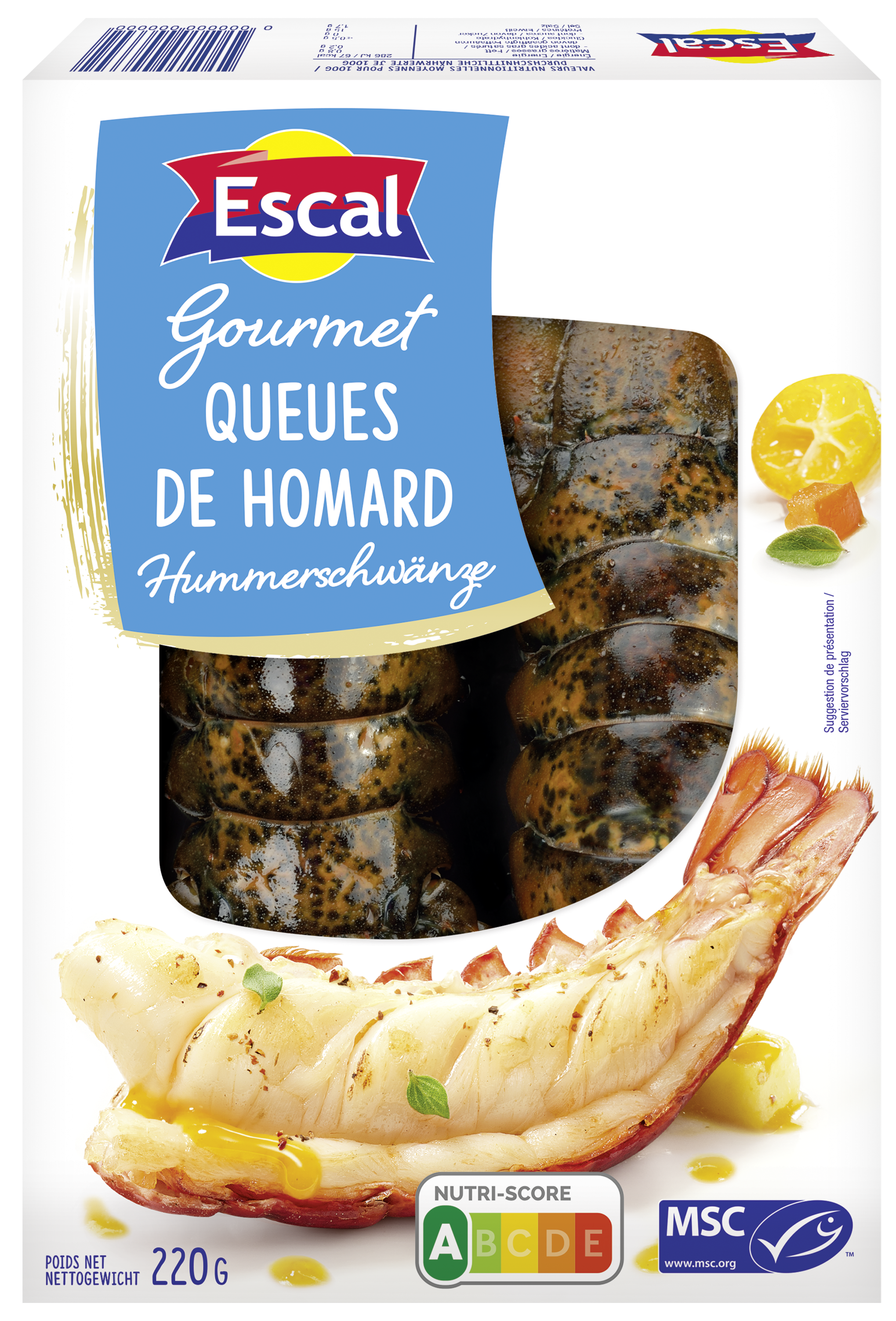 Queues de homard MSC