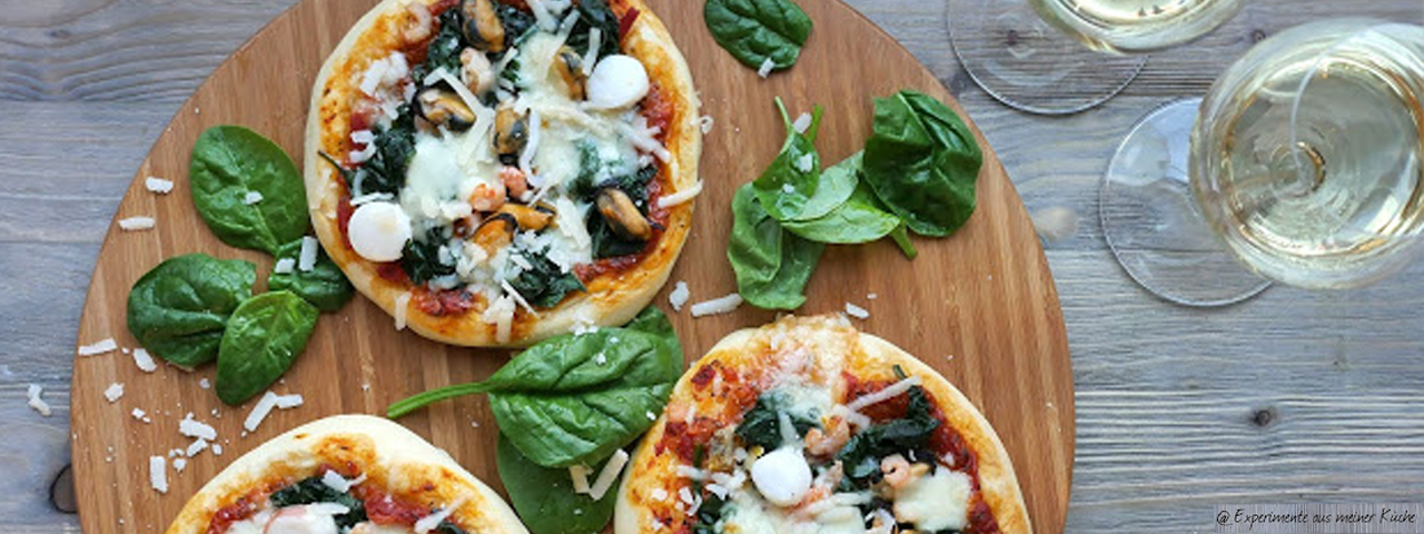 Mini-Pizzas aux fruits de mer