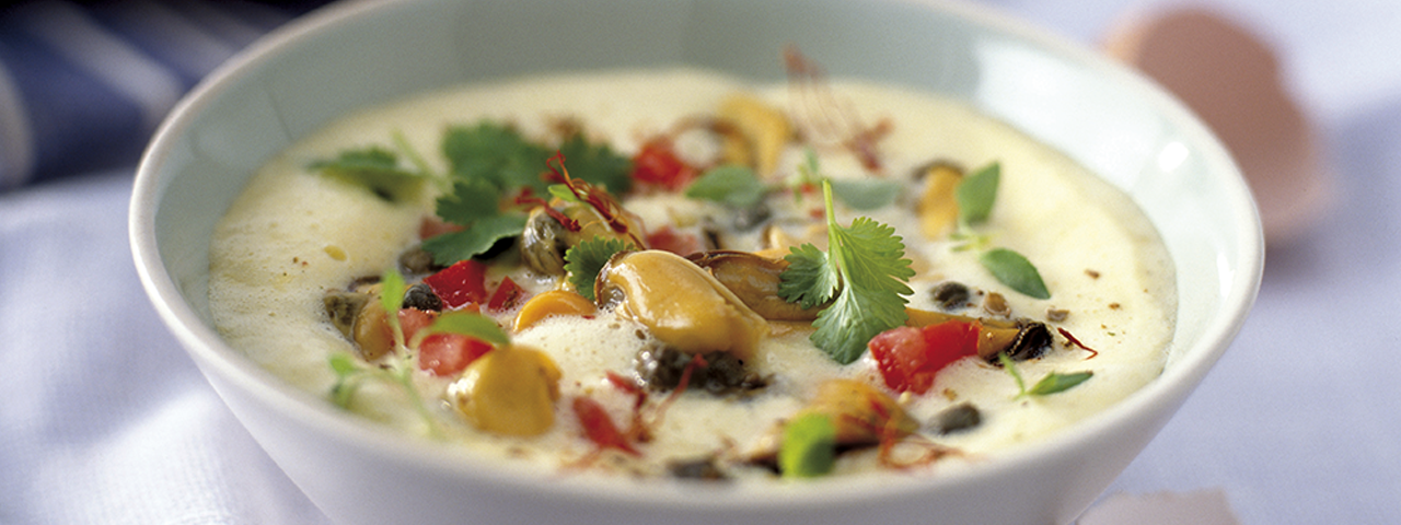 Soupe aux moules et à la crème