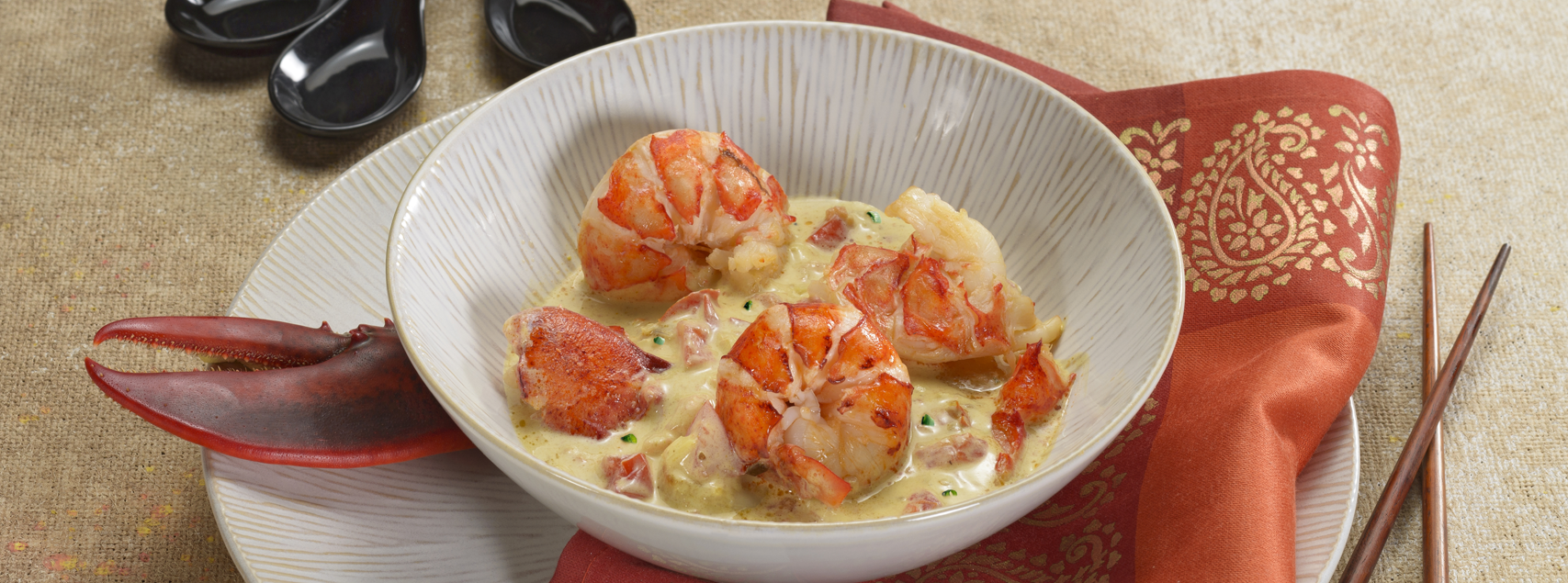 Blanquette de homard coco-gingembre