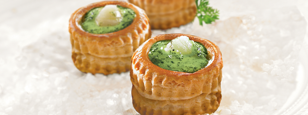 Mini vol-au-vent aux Noix de Saint-Jacques