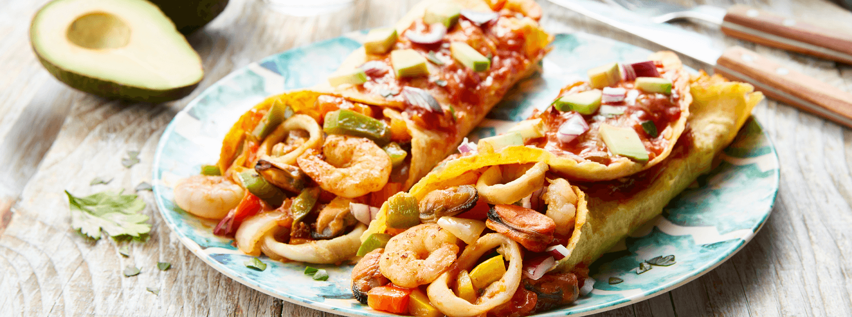 Enchiladas aux Fruits de Mer