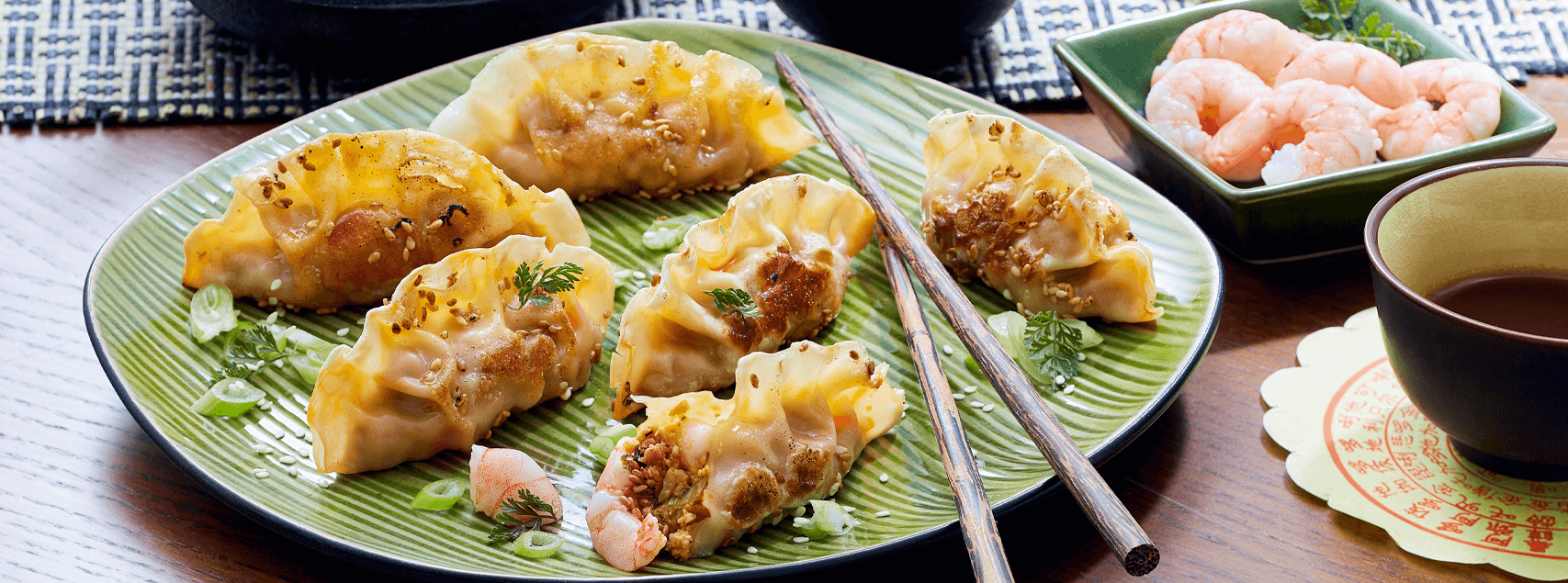Gyozas aux crevettes