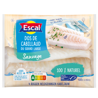 Dos de cabillaud sauvage MSC
